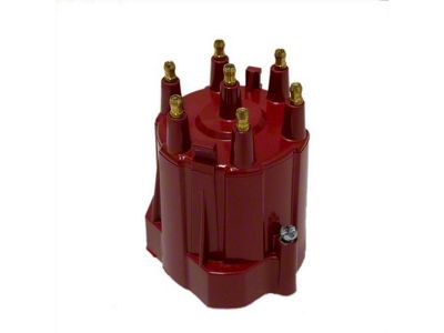 Liland Global Distributor Cap; Red; Brass Contact (82-84 2.8L Firebird)