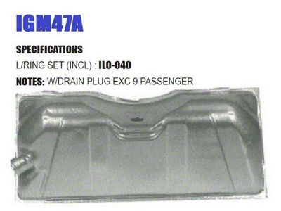 Liland Global Fuel Tank with Drain Plug; 17-Gallon (55-56 Bel Air, Excluding 9-Passenger Wagon)