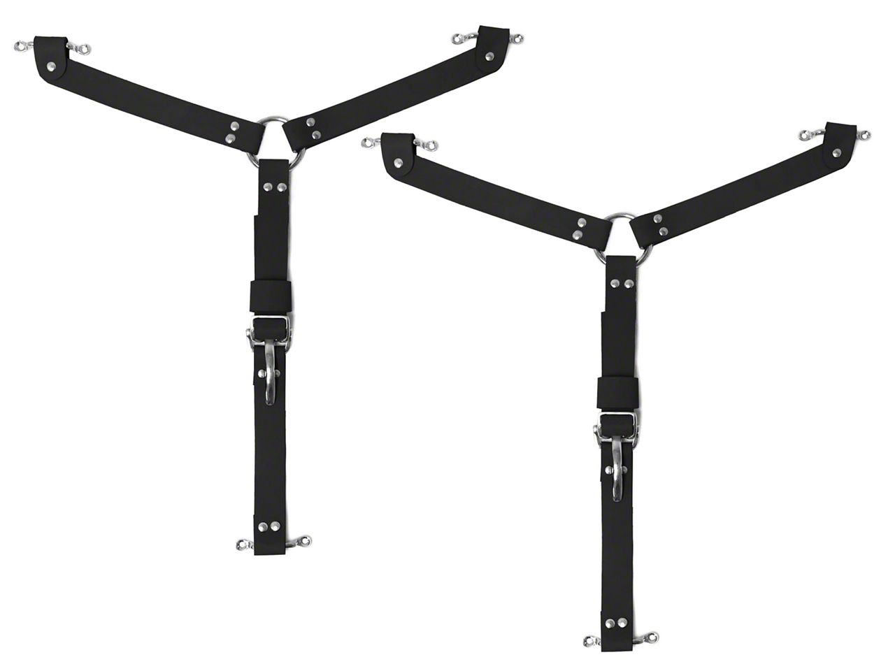 LimeWorks Ecklers Vintage Hot Rod Hood Strap Brass Kit