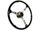 LimeWorks 16-Inch Crestliner Steering Wheel with 3-Bolt Adapter; Ivory White (09-27 Model T, Model TT)