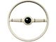LimeWorks 16-Inch Forty Steering Wheel with Banjo Taper and Key Adapter; White (09-27 Model T, Model TT)