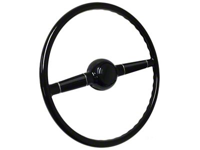LimeWorks 16-Inch Forty Steering Wheel with GM Adapter; Black (09-27 Model T, Model TT)