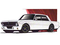 Limited Edition Print, 4 Door, White, 1965
