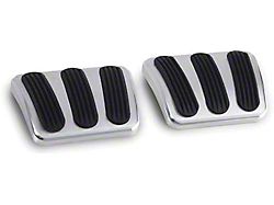Brake And Clutch Pedal Pads, Billet (67-69 Camaro)