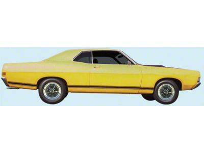 Lower Body Stripe Kit, GT, Fairlane, Torino, 1968-1969