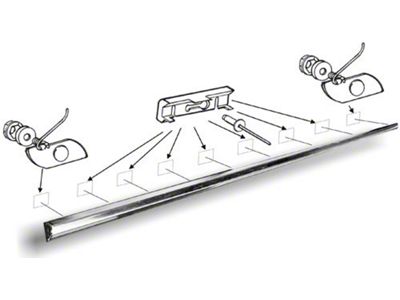 Tailgate Moulding - Lower/ Incl Clips