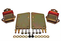 LS Conversion Engine Mounts, Short Style, Red (67-02 Firebird)