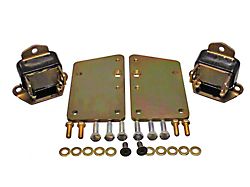 LS Conversion Engine Mounts, Tall Style, Black (62-68 Chevy II; 69-79 Nova)