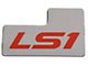 LS Conversion Throttle Body ID Plate, LS1, Silver/Red