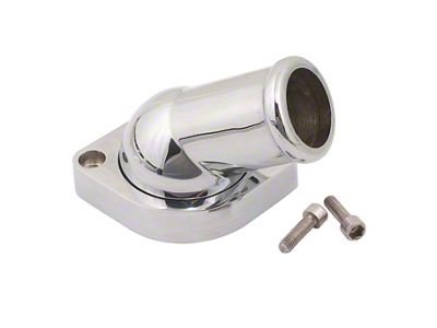 LS Water Neck 30 Degree Holley, Chrome