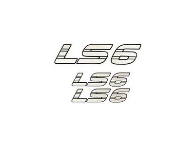 LS6 Decal Set, Silver Metallic, 1955-1997