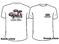 MAC Wear T-shirt - 1932-1948 Ford V8 Flatheads Forever - Choose Your Size