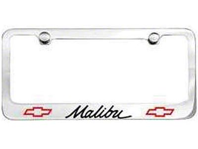 Malibu License Plate Frame, 1964-1967