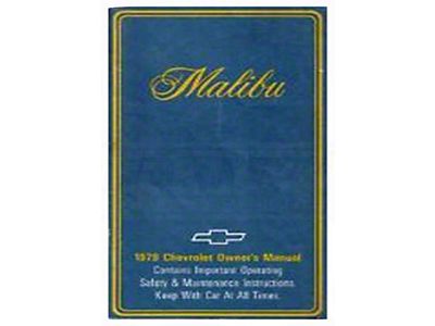 1979 Malibu Owners Manual