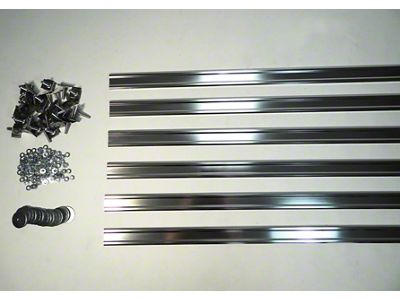 MAR-K Bed Strips with Hidden Fasteners; Aluminum (76-87 F-100/F-150/F-250 Flareside w/ Short Bed)