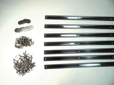 MAR-K Bed Strips with Standard Bolts; Unpolished Stainless (61-64 F-100/F-250/F-350 Flareside w/ Short Bed)