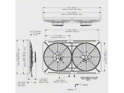 Maradyne Jetstreme II Platinum Supreme Series Dual Puller Electric Fan with Controls; 225-Watt; 12-Inch (Universal; Some Adaptation May Be Required)