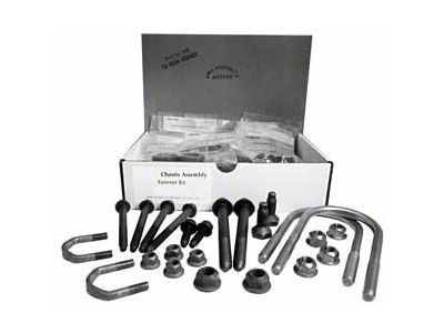 Master Chassis Bolt Kit, 289, Drum Brakes, Fairlane, 1966