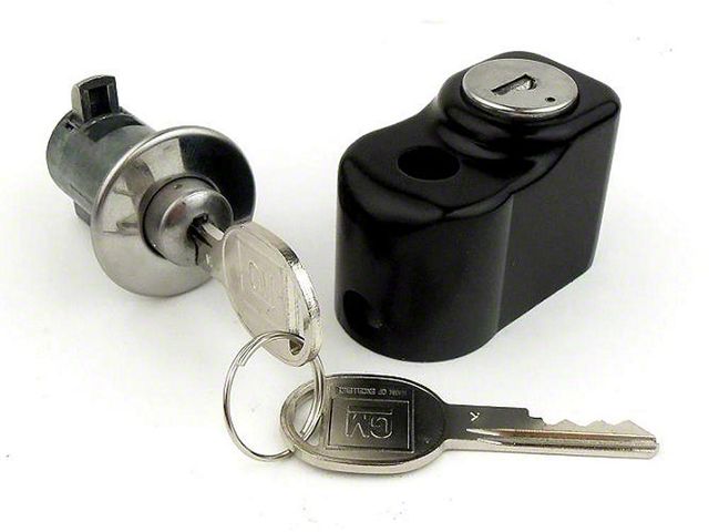 Max Performance Rear Compartment & Spare Tire Lock Kit With Original Keys, Concours Correct PYCT68 Corvette 1968