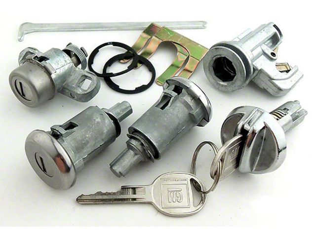 Glove Box, Door & Trunk Lock Set, 70-73