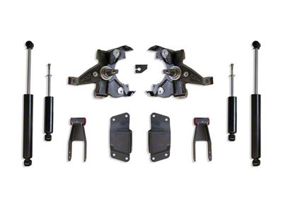 Max Trac Lowering Kit with Max Trac Shocks; 2-Inch Front / 4-Inch Rear (88-98 C1500)