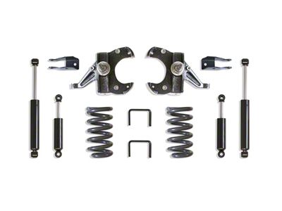 Max Trac Lowering Kit with Max Trac Shocks; 5.50-Inch Front / 5-Inch Rear (73-87 C10 w/ 1.25-Inch Thick Rotors)