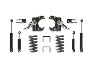 Max Trac Lowering Kit with Max Trac Shocks; 5.50-Inch Front / 5-Inch Rear (73-87 C10 w/ 1-Inch Thick Rotors)