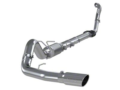MBRP Armor Lite Single Exhaust System with Polished Tip; Side Exit (94-96 7.3L Powerstroke F-250/F-350 w/ Automatic Transmission)