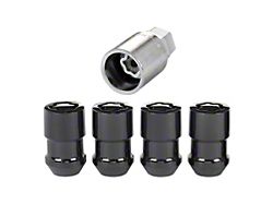 McGard Black Cone Seat Wheel Lock Set; 1/2-20; Set of 4 (55-79 Thunderbird)