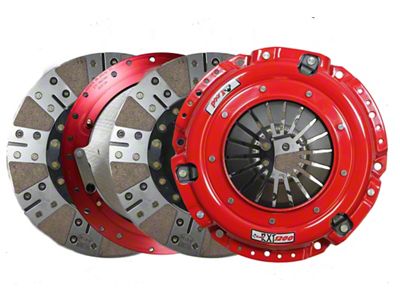 McLeod RXT 1200 HD Twin Disc 1200HP Ceramic Clutch Kit with Aluminum Flywheel; 10-Spline (99-00 5.7L C2500, C3500, K2500, K3500)