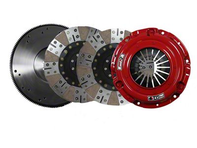 McLeod RXT Twin Disc 1000HP Ceramic Clutch Kit with Steel Flywheel; 10-Spline (99-00 5.7L C2500, C3500, K2500, K3500)