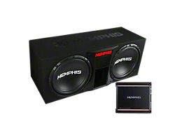 Memphis Audio SRX Vented Enclosure Bass Package with Dual 12-Inch Subwoofers and 600-Watt Amplifier (Universal; Some Adaptation May Be Required)