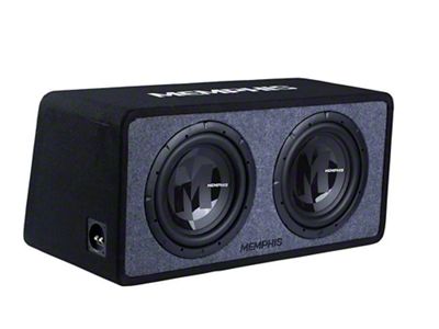 Memphis Audio PRX Loaded Enclosure with Dual 12-Inch Subwoofers; 1 ohm (Universal; Some Adaptation May Be Required)