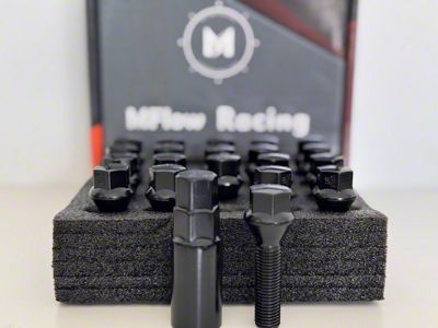 MFlow Racing Red Ball Conical Lug Bolt Set with Key; M12x1.5 (82-02 Firebird)