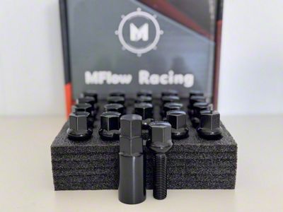 MFlow Racing Red Ball Seat Lug Bolt Set with Key; M12x1.5 (82-02 Firebird)