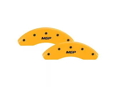 MGP Brake Caliper Covers with MGP Logo; Yellow; Front Only (97-00 C2500, C3500)