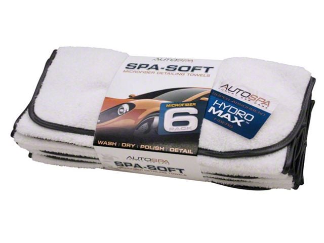 Microfiber Detailing Towels, 6-Pack