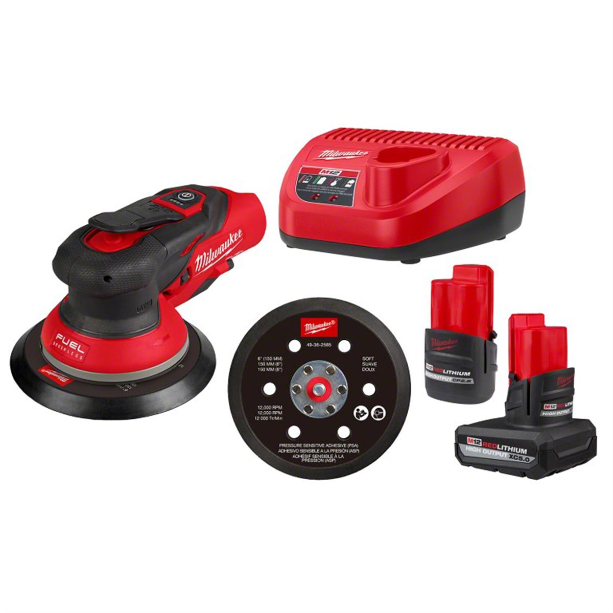 Milwaukee Tool Universal EK M12 FUEL 3/32-Inch Orbit 6-Inch Lithium-Ion ...