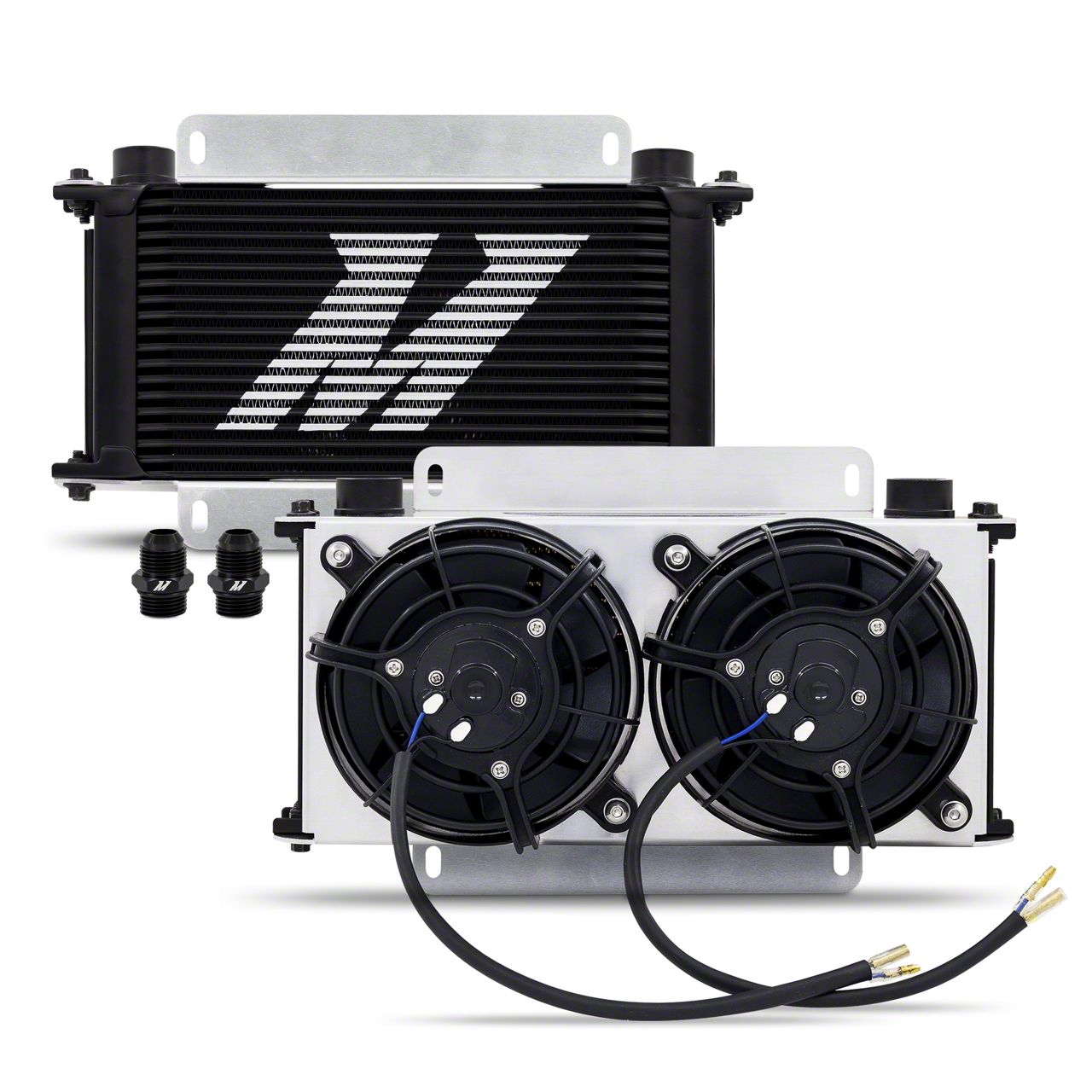 Mishimoto Ecklers Universal 19-Row Dual Pass Oil Cooler Kit with Fans ...