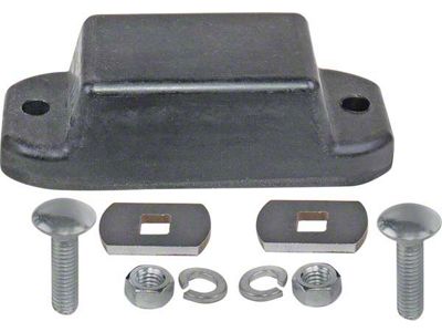 Model A Ford AA Truck Rear Axle Bumper Kit - 2 Rubber Bumpers With Mounting Hardware