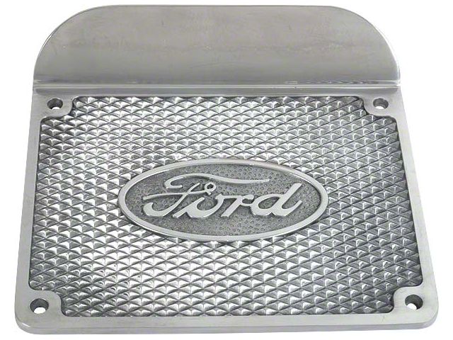 Model A Ford Aluminum Step Plates With Oval Ford Script