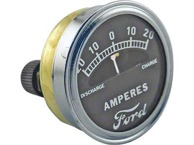 Model A Ford Ammeter - 20-20 - Brass Construction - Chrome Rim - Ford Script