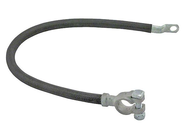 Model A Ford Battery Cable - 19 Long - Braided Cover - Original Type - Correct Clamp