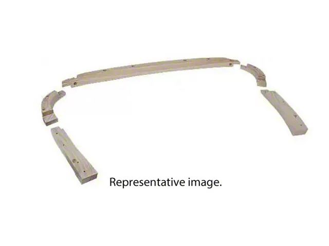 Model A Ford Belt Tack Rail Wood - Special Coupe 49A - 5 Piece Set - Included In Body Wood Kits