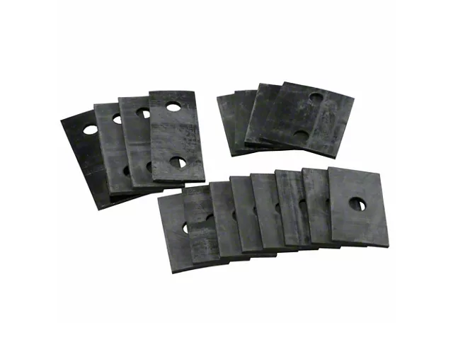 Model A Ford Body Mounting Block Rubber Pad Set - 16 Pieces