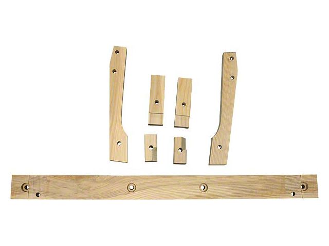 28-29/body Mounting Wood Block Set/ 7 Piece/ Tudor