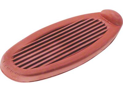 Model A Ford Brake & Clutch Pedal Pad Set - Red Rubber