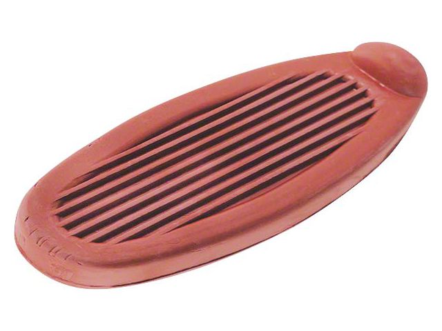 Model A Ford Brake & Clutch Pedal Pad Set - Red Rubber