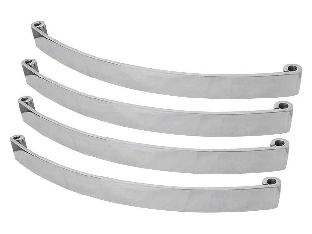 Model A Ford Rear Bumper Bar Set - Polished Stainless Steel- Slant Windshield Town Sedan Only