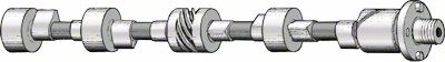 ウエイト　フォード Ecklers Camshaft - Reground - Stock Grind - 5 Bearing Style (1928